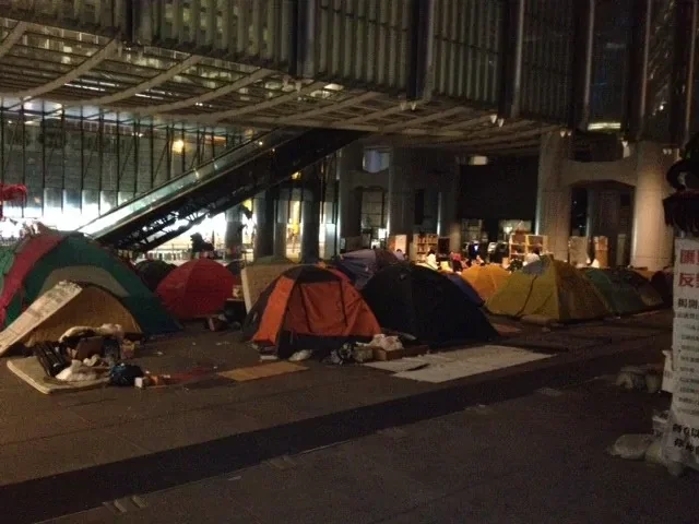 mini tent village
