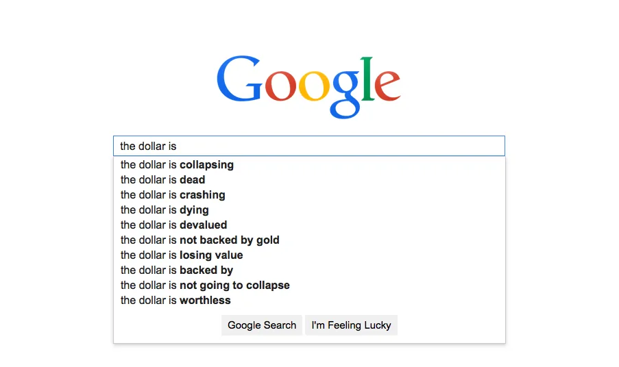 The dollar is