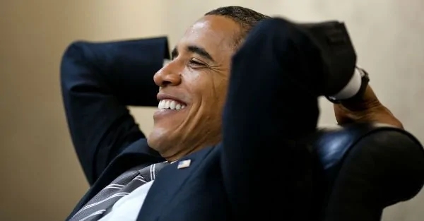 Obama enjoying it while it lasts