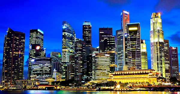 Singapore-night-skyline