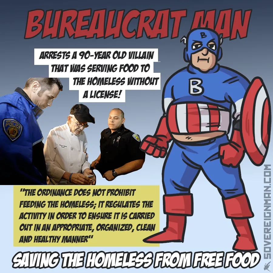 Bureaucrat Man Homeless
