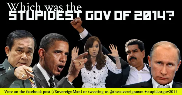 Presenting the nominees for The Dumbest Government of 2014