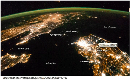 North Korea At Night