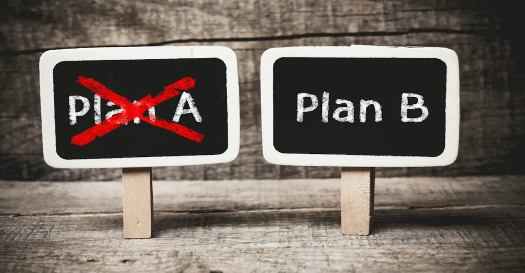 It should be obvious by now– it really makes sense to have a Plan B