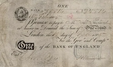 one-UK-pound-note-from-1800s