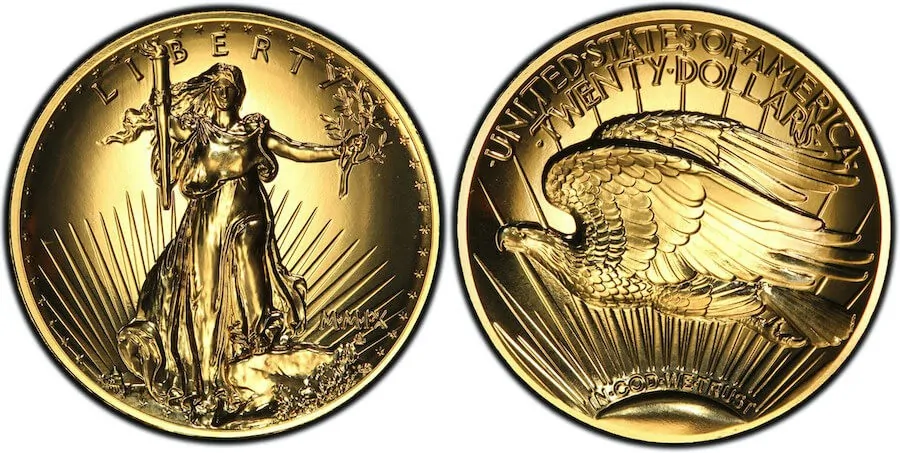 High Relief Saint Gaudens coin