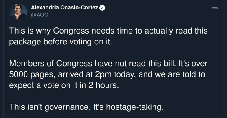 I can’t believe it: I agree with AOC