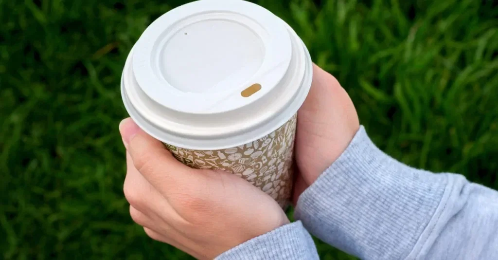 The latest COVID absurdity: walking with hot beverages