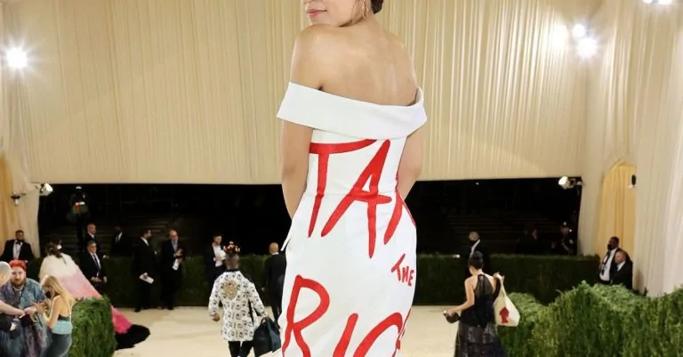 Designer of AOC’s “Tax the Rich” Dress Owes $180,000 in Taxes