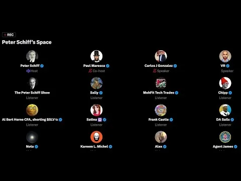 Live on X Spaces: Peter Schiff Covers Gold’s New ATH and Other News