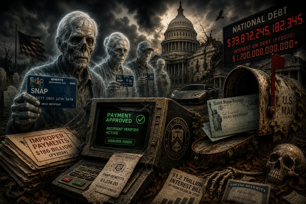 186,000 Dead People on Food Stamps.