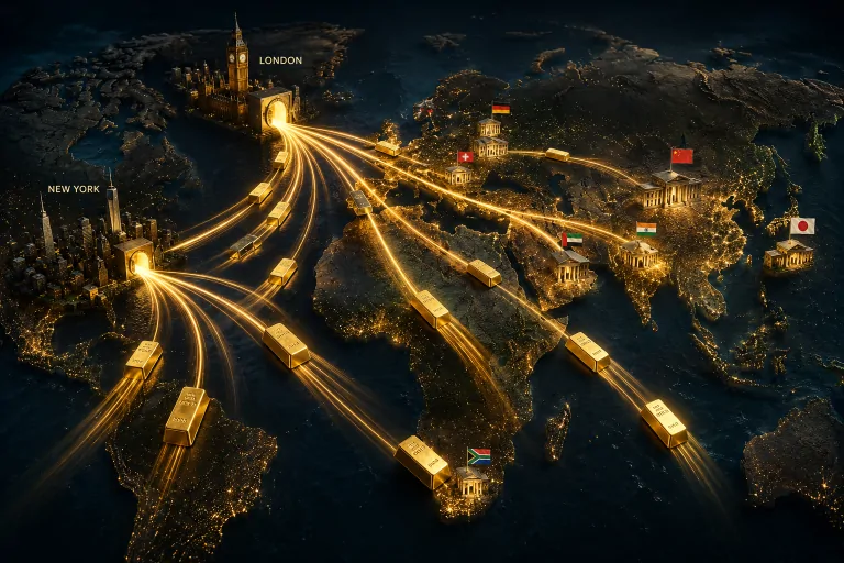 The World’s Gold Is Quietly Leaving London and New York