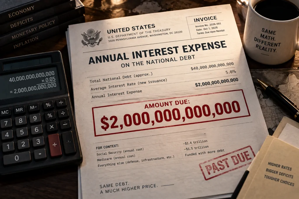 Doing the math: interest expense is going to $2 trillion annually